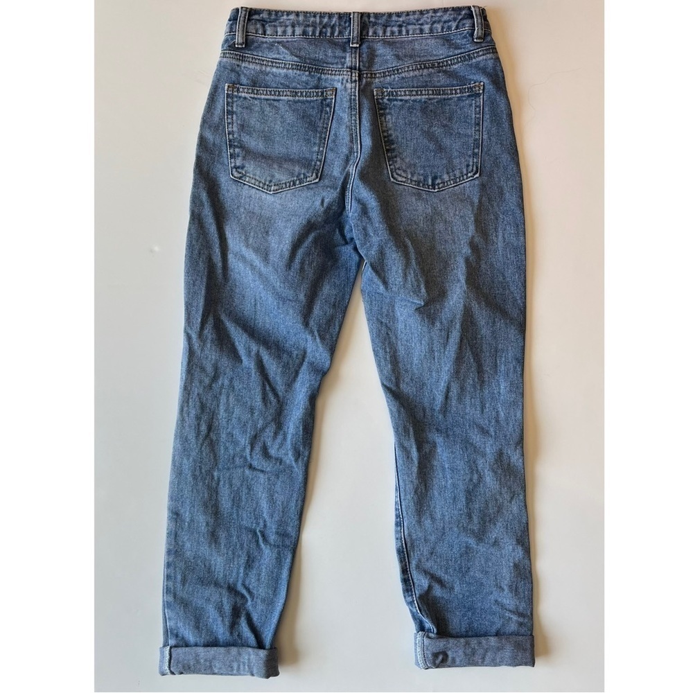 Princess Polly Hayden Knee Rip Jeans in Mid Wash Denim - Picture 4 of 6